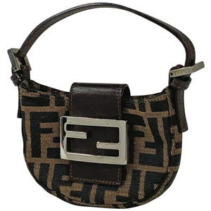 FENDI Zucca pouch accessory brown canvas